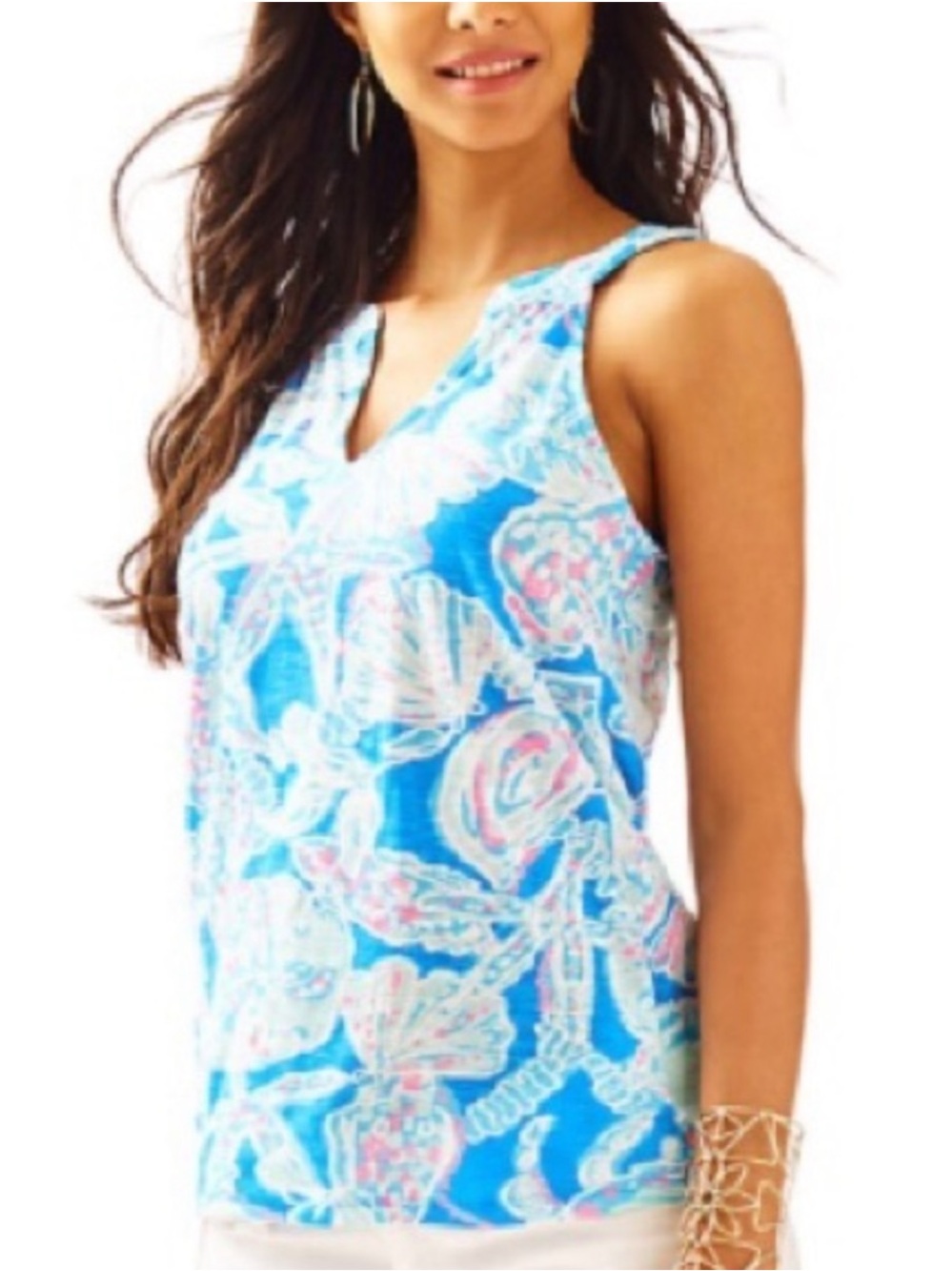Lilly Pulitzer Arya Into the woods Print Tank top size XL